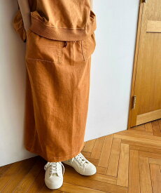 ONIGIRI 【セットアップ対応】ヴィンテージ風 ナロースカート コムサイズム スカート ロング・マキシスカート オレンジ グレー カーキ【送料無料】