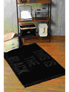 TOKYO DESIGN CHANNEL BUYERS SELECT THIS IS THE W/B �t�����W���O 90x130 �C�b�J �C���e���A�E�����G�� �J�[�y�b�g�E���O�E�}�b�g �z���C�g �u���b�N�y���������z