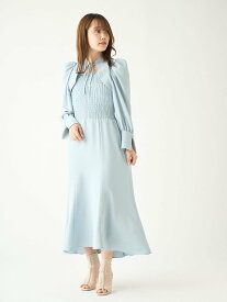 【SALE／50%OFF】SNIDEL 【WEB限定】Sustainableデコルテオープンワンピース スナイデル ワンピース・ドレス ワンピース ホワイト ブルー ネイビー【送料無料】