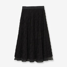 【SALE／10%OFF】R-ISM カットジャガードボリュームスカート リズム スカート その他のスカート ベージュ ブラック【送料無料】