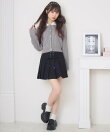 シャギー襟ケーブルカーディガン