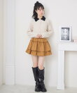 シャギー襟ケーブルカーディガン