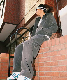 HUF ARCH WIDE FLEECE PANT / HUF ハフ スウェットパンツ ハフ パンツ ジャージ・スウェットパンツ グレー ブラック【送料無料】