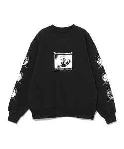 BEAMS T MPK STUDIO * DeMarcoLab * AGARIC FLY * BEAMS T / SWEAT CREW �r�[���XT �g�b�v�X �X�E�F�b�g�E�g���[�i�[ �u���b�N�y���������z