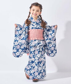 【SALE／40%OFF】ever closet ワンピース にもなる 浴衣 キッズ 女の子 夏 セパレート 2way 上下セット 子供 子供服 エバークローゼット 着物・浴衣・和装小物 浴衣 パープル ブルー グリーン イエロー