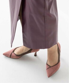 【SALE／50%OFF】RANDA 3E幅広 切り替えデザインポインテッドトゥパンプス ランダ シューズ・靴 パンプス ベージュ ブラック ピンク