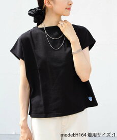 ORCIVAL ORCIVAL/(W)FRENCH SLEEVE B261 SOLID ステップス トップス カットソー・Tシャツ ブラック ホワイト【送料無料】