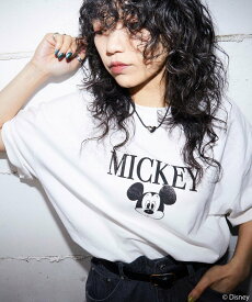 【SALE／40%OFF】PUBLUX 別注 Mickey Mouse Print TEE 24SS フリークスストア トップス カットソー・Tシャツ ネイビー ホワイト ブラック