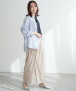前後2WAYバンドカラーシャツ