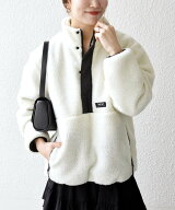 SHIPS any 【SHIPS any別注】TAION:＜洗濯機可能＞ボア ハイネック プルオーバー シップス トップス その…