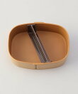 抗菌わっぱワンタッチ一段ランチボックス(仕切付) 白木