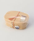 抗菌わっぱワンタッチ一段ランチボックス(仕切付) 白木