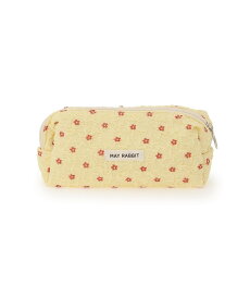 Mignonjour Mignonjour/(W)くしゅくしゅフラワーペンケース ミニョントレフル ルームヨンマルサンセレクティッド 文房具 その他の文房具 イエロー