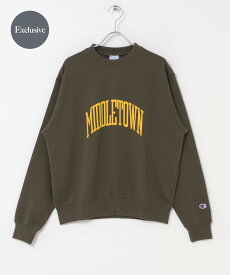 URBAN RESEARCH DOORS 『別注』Champion×DOORS SWEAT CREWNECK PULLOVER アーバンリサーチドアーズ トップス スウェット・トレーナー ホワイト ネイビー グレー【送料無料】