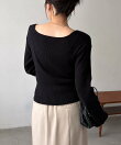 【WEB限定】クロスVネックニット