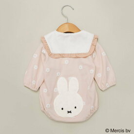 【SALE／10%OFF】branshes 【miffy/ミッフィー】おしりモチーフ長袖カバーオール ブランシェス マタニティウェア・ベビー用品 ロンパース・カバーオール ピンク ベージュ