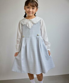 ROPE' PICNIC KIDS 【KIDS/キッズ】フレアタックジャンパースカート/セレモニー対応 ロペピクニック ワンピース・ドレス ジャンパースカート ネイビー【送料無料】