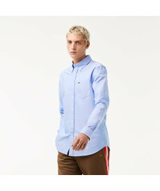 【SALE／30%OFF】LACOSTE オックスフォードボタンダウンシャツ ラコステ トップス シャツ・ブラウス ブルー ホワイト ピンク【送料無料】