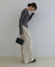 ランダム リブ ニット カーディガン トップス Freesia フリージア