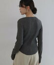 ランダム リブ ニット カーディガン トップス Freesia フリージア