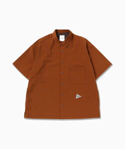 and wander UV cut stretch SS shirt �A���h�����_�[ �g�b�v�X �V���c�E�u���E�X �u���b�N �u���E�� �x�[�W���y���������z