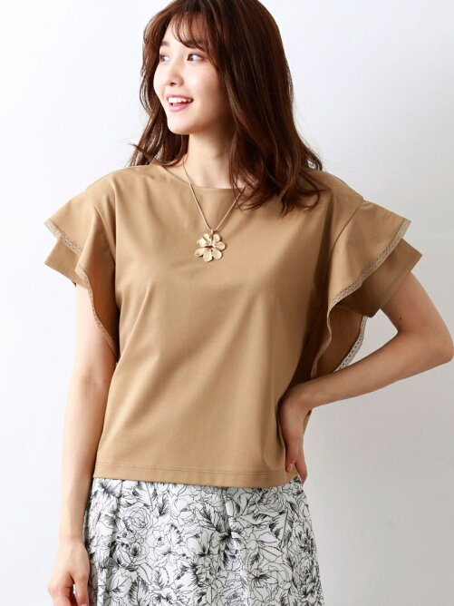 Amaca ハイゲージポンチ袖フレアカットソー Rakuten Fashion 楽天ファッション 旧楽天ブランドアベニュー Ba1521