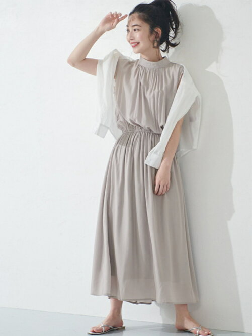 Coca バックリボンスタンドカラーサテンワンピース Rakuten Fashion 楽天ファッション 旧楽天ブランドアベニュー De3521