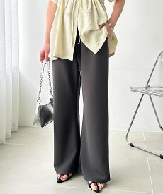 【SALE／30%OFF】GeeRA 美脚見えカーブフレアパンツ ジーラ パンツ スラックス・ドレスパンツ グレー ブラック ベージュ