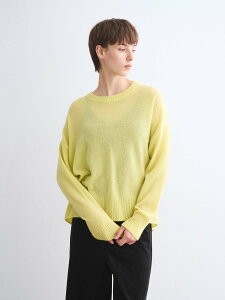 three dots Holiday cashmere pullover �X���[�h�b�c �g�b�v�X �j�b�g ���b�h �C�G���[ �O���[�� �u���b�N�y���������z
