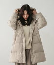 ウツクシルエット撥水ダウンコート/668360