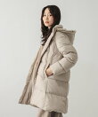 ウツクシルエット撥水ダウンコート/668360