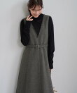 ラメツイード美スリムジャンパースカート/低身長・小柄さんサイズ有り・リンクコーデ