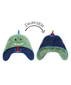 【SALE／30%OFF】FlapJackKids プレゼント 防寒 帽子 シェルパ キッズ 6ヶ月~6歳 リバーシブル アボカドレモン 帽子 ハット ホワイト ブラック ピンク グリーン