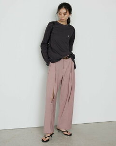 LE CIEL BLEU ���C�h���b�O�g���E�U�[ / Wide Leg Trousers w/Cut Out Detail ���V�F���u���[ �p���c ���̑��̃p���c �u���[ �s���N �u���b�N�y���������z