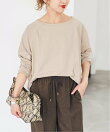 《WEB限定カラー有り / 追加予約》ボートネックバックタックプルオーバー