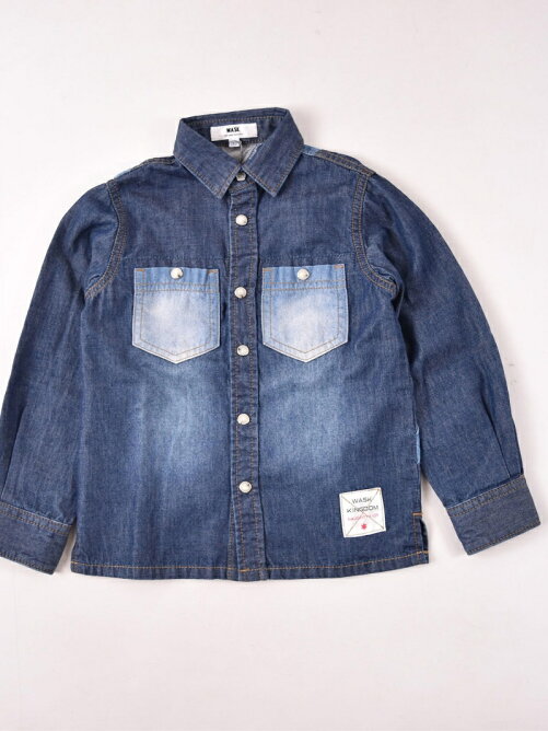 Bebe Online Store バック星切替デニムシャツ 110cm 130cm Rakuten Fashion 楽天ファッション 旧楽天 ブランドアベニュー Ad9523