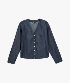 agnes b. FEMME TN45 CARDIGAN デニムカーディガン アニエスベー トップス カーディガン ネイビー【送料無料】