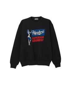 HYSTERIC GLAMOUR SUPERIOR SOUNDS スウェット ヒステリックグラマー トップス スウェット・トレーナー イエロー ブルー ブラック【送料無料】