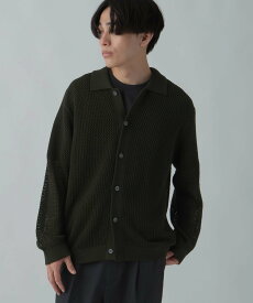 【SALE／70%OFF】GLOBAL WORK 透かし編みポロカーディガン/CLEAN MODE/306724 グローバルワーク トップス ポロシャツ グリーン ホワイト