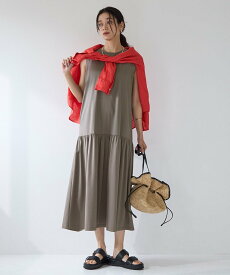 【SALE／10%OFF】UNITED ARROWS green label relaxing 【結論シリーズ】シンプルリフトワンピース -UVカット・抗菌-[size SHORT/TALLあり] ユナイテッドアローズ グリーンレーベルリラクシング ワンピース・ドレス その他のワンピース・ドレス ブラック レッド【送料無料】