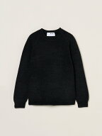 【SALE／30%OFF】three dots Men's molle crew neck スリードッツ トップス ニット グレー ブラック ベー…