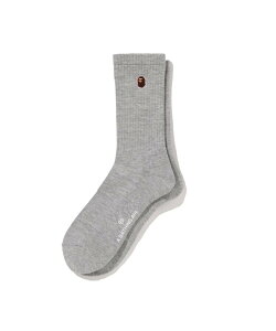 A BATHING APE APE HEAD ONE POINT SOCKS �A �x�C�V���O �G�C�v �C���E���b�O�E�F�A �C�� �z���C�g �O���[�� �O���[ �l�C�r�[ �u���b�N