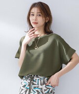 UNTITLED 【古畑星夏さん着用/11色展開/体型カバー】前後2WAYフレンチスリーブニット アンタイトル トッ…