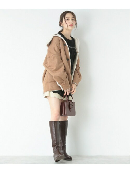 Heather スタッフ人気 リバーシブルボアムートンコート Rakuten Fashion 楽天ファッション 旧楽天ブランドアベニュー Bu2524