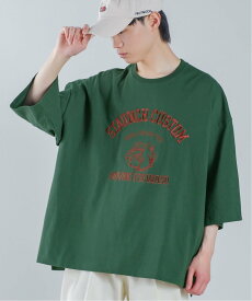 【SALE／20%OFF】improves ロゴ 刺しゅう 半袖 ビッグ Tシャツ インプローブス トップス ポロシャツ グリーン グレー ホワイト イエロー