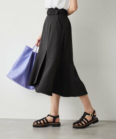 【SALE／60%OFF】ROPE' PICNIC Powder Twill Stretch スカート ロペピクニック スカート その他のスカート ブラック ブラウン ブルー