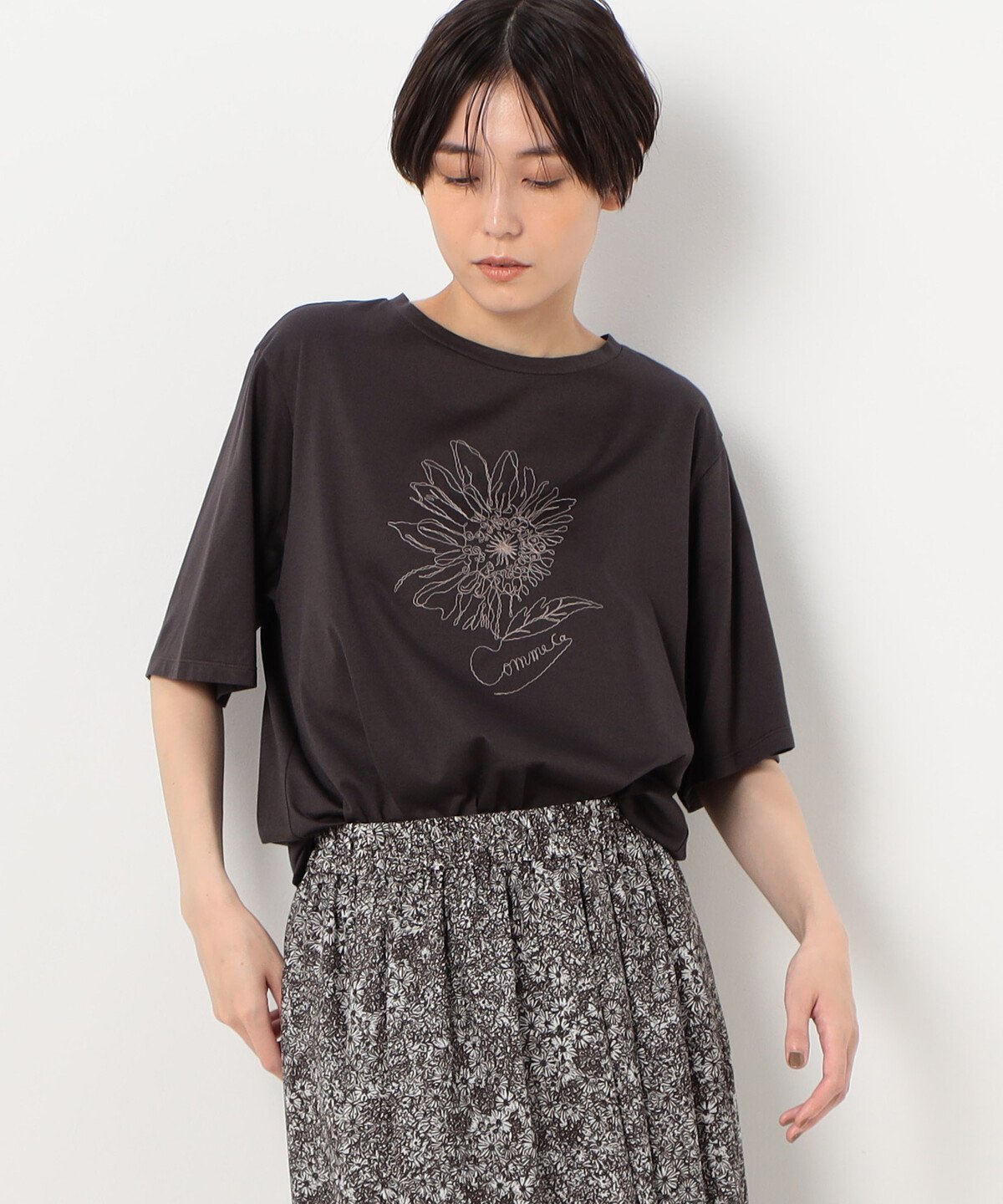 COMME CA｜[ Sサイズ ] シルケット天竺 Tシャツ | Rakuten Fashion