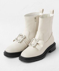 �ySALE�^30%OFF�zTOCCA �y���J���p�zSQUARE BIJOUX RAINBOOTS �u�[�c �g�b�J �V���[�Y�E�C �u�[�c �z���C�g �u���b�N�y���������z