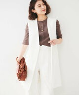 【SALE／70%OFF】UNTITLED 【セットアップ可能/オンオフ】ラミー混カラーレスジレ アンタイトル トップス…