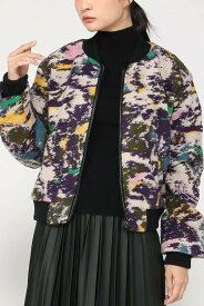 【SALE／50%OFF】Desigual 杢調のボンバージャケット デシグアル ジャケット・アウター その他のジャケット・アウター パープル【送料無料】